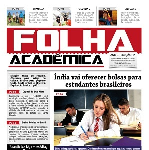 Capa para Jornal (Cover for Newspapers) design jornal newspapers