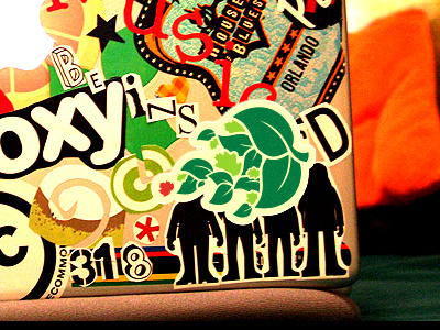 PCLO Stickers canada conference green leaf london ontario podcamp sticker unconfrence