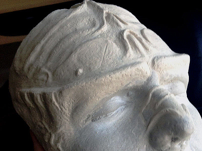 Klingon Forehead Prosthetic clay halloween klingon latex mask sculpt