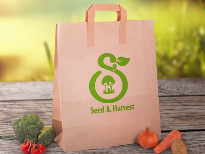 Logo Design | Seed & Harvest Brand agriculture logp brand identity branding food logo graphic design logo logo design minimalist modern logo startup unique logo