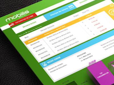 invoice tableau client panel green theme admin algeria bill blue client contest design flat graph green invoice ipad mobilis panel ux