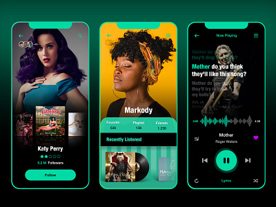 music player turquoise