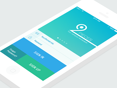 Login Screen Student App app ios ios7 map mockup profile school social student university