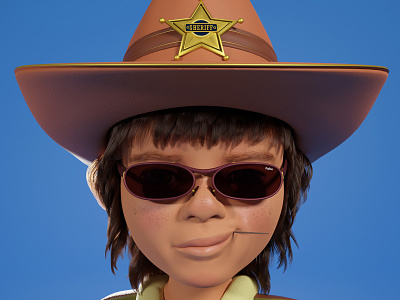 THE KID SHERIFF TOY 3d art avatar character character design design graphic design illustration kid motion graphics nft profile toy visual design