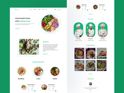 Healthy Food Landing Page