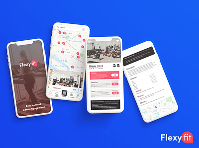 Flexyfit app - mobile app app app design fitness gym app iphone mobile reservation sport ui uidesign uiux