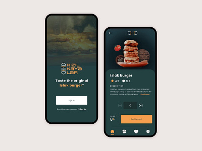 UI Challenge 2 app branding burger design doner fast food homepage logo redesign splashscreen street food ui uidesign uxdesign