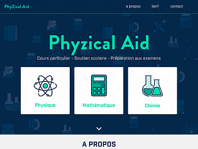 Phyzical aid design flat icons ui ux webdesign website