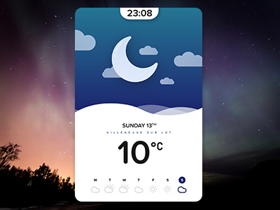 Weather app #Daily Design 04