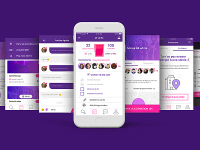 App Gatzbee android app design house ios iphone party purple redcup research ui ux