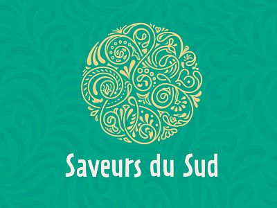 Logo Saveurs du sud arabes brand dates logo packaging pattern