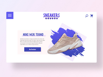 Sneakers avenue design flat homepage nike sneakers ui webdesign weekend xd