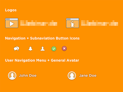 Webinar Project avatar icons logo navigation icons web webinar