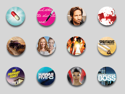 Sampling of Badges for TV.com Relay