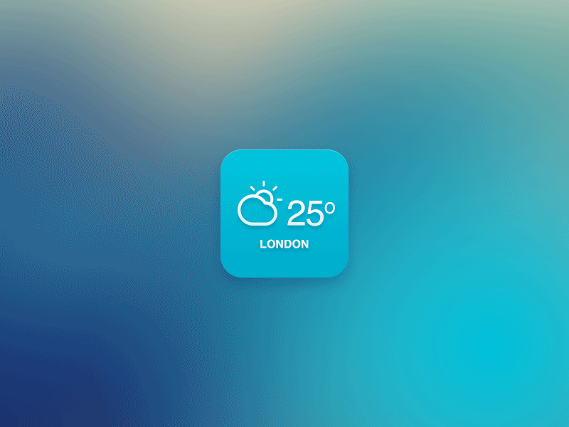 iOS Resizable App Icon android app icon interface ios resizable ui ux weather widget