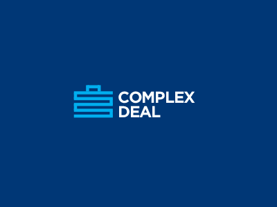 ComplexDeal Logo Design briefcase business case corporate deal design identity labyrinth logo mark