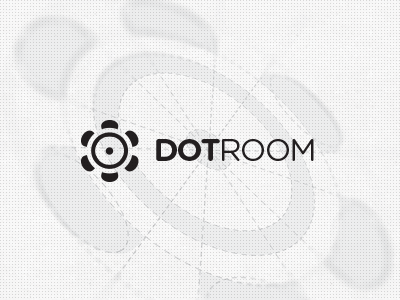 Dotroom Logo Design conference design discussion flower logo meeting presentation room round social space table