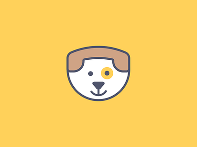 Phonedog Logo Design animal cute design dog face flat icon logo mark minimal simple