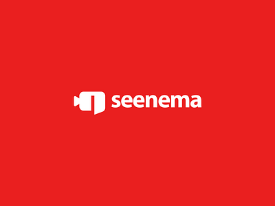 Seenema Logo Design camera cinema design door icon logo movie theatre video youtube