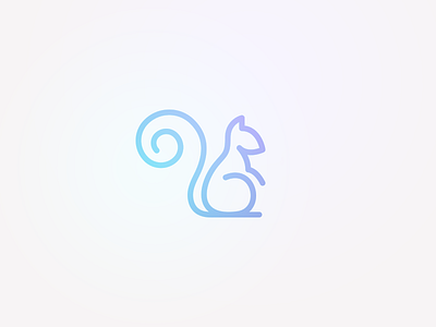 Squirrel Icon animal cute design face flat icon logo mark minimal simple squirrel