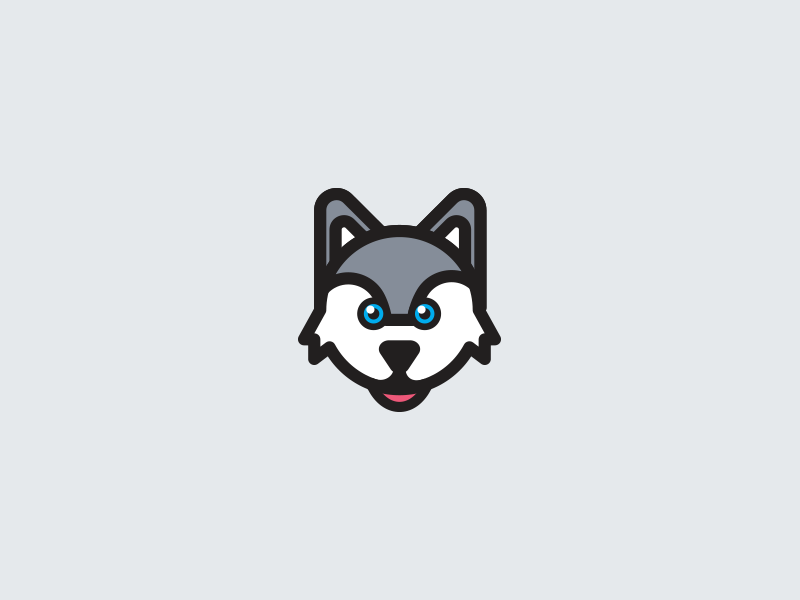 Husky Logo Design by Alex Kirhenstein on Dribbble