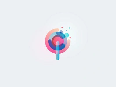 Lollipop Logo Design analytics app candy chart design icon logo lollipop mark pie sweet technology