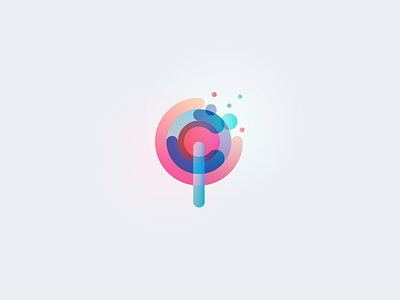 Lollipop Logo Design analytics app candy chart design icon logo lollipop mark pie sweet technology