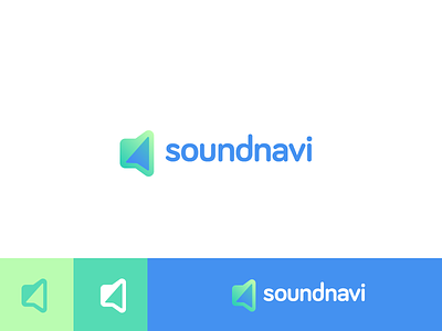 Soundnavi app branding design icon identity logo mark music navigation sonar sound technology
