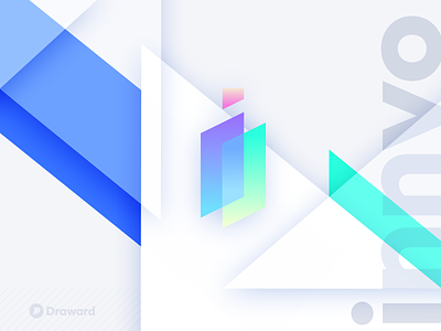 Innvo app branding design gradient icon logo logo design mark solutions tech technology