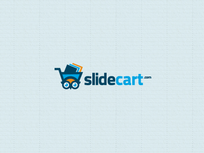 Slide Cart Logo Design v.2 - WIP cart design eyes logo logo design owl powerpoint presentation shopping cart slide