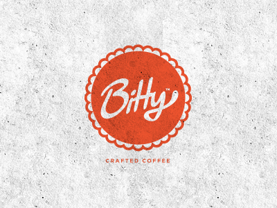 Bitty logo circular coffee design draward font icon identity logo round type typeface