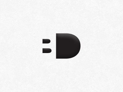 B,D & PLUG logo draward hidden letters plug trick