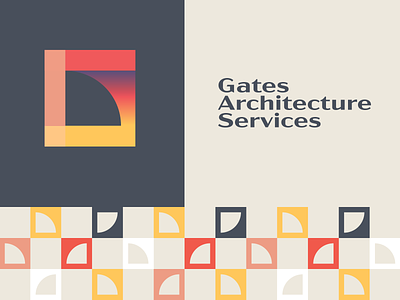 Gates Architecture design flat house icon identity logo logo design mark minimal plan