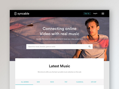 Syncable #3 branding design digital ecommerce logo music ui ux video