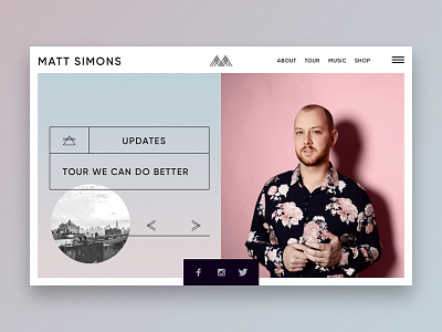 Matt Simons #1 branding design digital ecommerce music ui ux