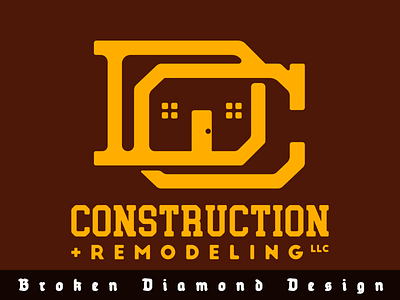 DC Construction Branding Logo branding design graphic design logo typography