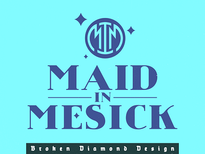 Maid In Mesick Brand Logo brand logo branding design graphic design illustration logo typography vector