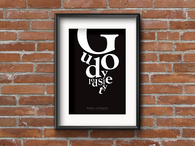 Goudy old style poster black goudy old style poster typography white