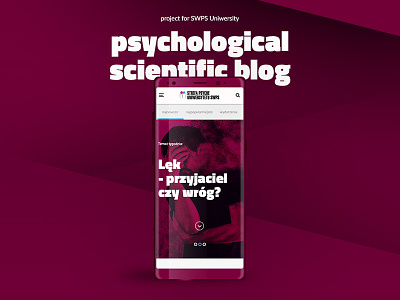 psychological scientific blog blog blog design mobile purple responsive rwd