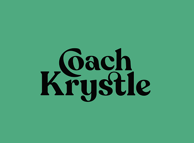 Coach Krystle Logo logo logotype retro