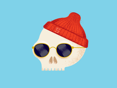 Skull a day #16 illustration skull zissou