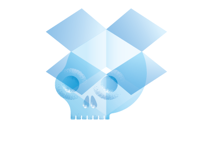 Skull a day #17 dropbox illustration skull