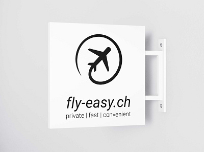 Logo for a private jet company branding graphic design logo