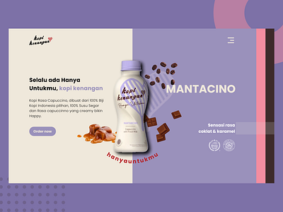 Kopi Kenangan Website Design branding coffee color design design branding design graphic illustration landing page minimalist ui