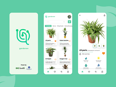 Gardenee App | Redisgn branding figma minimalist mobile plant redisgn ui ux