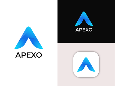 Apexo A modern letter logo design