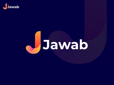 Jawab, j modern letter logo design