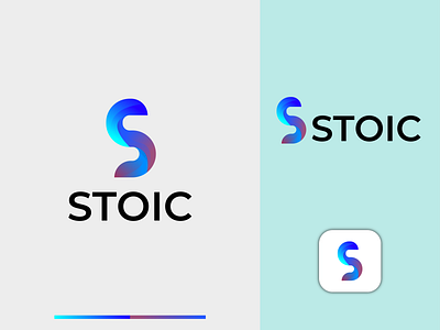 STOIC,S modern letter logo design