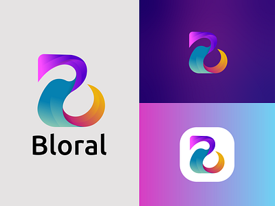 Bloral,B modern letter logo design abcdefgh abstractlogo bestlogo bletterlogo blogo bloral bmodernletter brand branding creativelogo criptologo identity lineartlogo logo logodesign logomark minimal monogram rebrand symbollogo