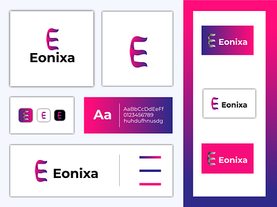 Eonixa,e modern letter logo design